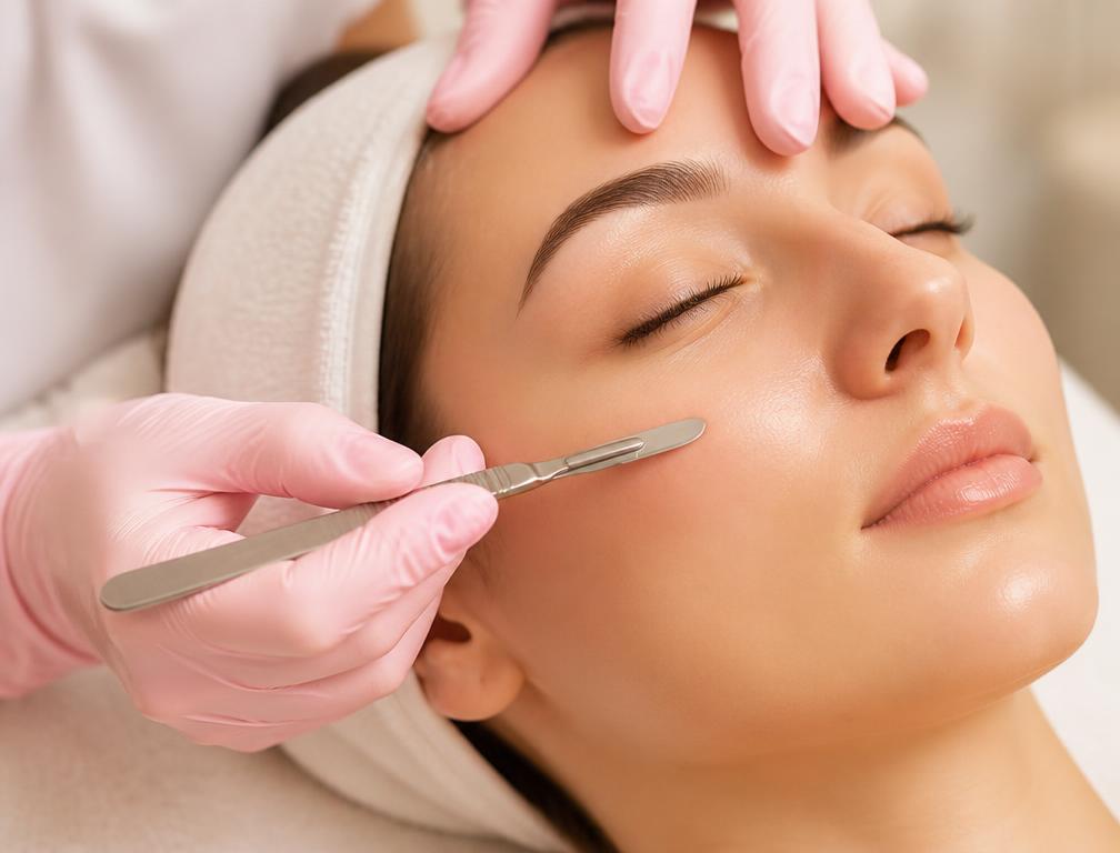 Sessão de dermaplaning Glow de Rainha